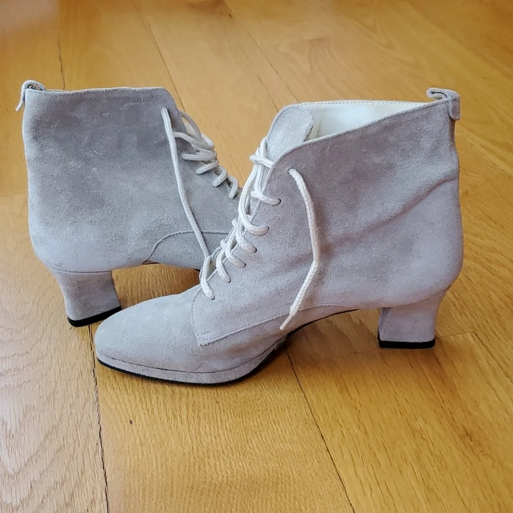 Suede Heeled Booties